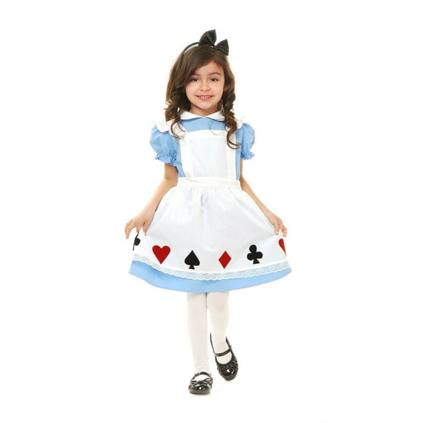 Girls Storybook Alice Costume Wonderland Fairytale Book Day Childs Fancy Dress